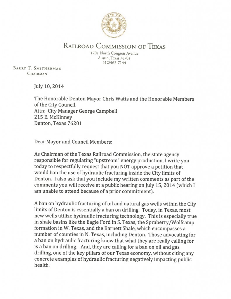 RRC letter