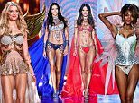 02.DECEMBER.2014 - LONDON - UK\n\nADRIANA LIMA AND ALESSANDRA AMBROSIO WALK THE RUNWAY AT THE 2014 VICTORIA'S SECRET FASHION SHOW HELD AT THE EARLS COURT EXHIBITION CENTER \n\nBYLINE MUST READ : ABACA/XPOSUREPHOTOS.COM\n\n*AVAILABLE FOR UK ONLY*\n\n***UK CLIENTS - PICTURES CONTAINING CHILDREN PLEASE PIXELATE FACE PRIOR TO PUBLICATION ***\n\n**UK CLIENTS MUST CALL PRIOR TO TV OR ONLINE USAGE PLEASE TELEPHONE 0208 344 2007**