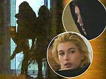 UK CLIENTS MUST CREDIT: AKM-GSI ONLY
EXCLUSIVE: Beverly Hills, CA - Justin Bieber and Hailey Baldwin spent the entire day together, the new young couple visited a medical building in Beverly Hills before heading to a quite lunch at Spago in Beverly Hills, after lunch Bieber took Hailey to recording session in Los Angeles where they were caught hugging each other.
Shot on  December  2, 2014

Pictured: Justin Bieber and Hailey Baldwin
Ref: SPL904406  031214   EXCLUSIVE
Picture by: AKM-GSI / Splash News