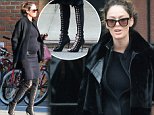Picture Shows: Nicole Trunfio  December 04, 2014\n \n Pregnant Nicole Trunfio dresses her baby bum in an all black ensemble, while out in New York City. The model recently announced that she is expecting her first child with long time parter Gary Clark Jr. and that the pair are also engaged. \n \n Non Exclusive\n UK RIGHTS ONLY\n \n Pictures by : FameFlynet UK © 2014\n Tel : +44 (0)20 3551 5049\n Email : info@fameflynet.uk.com