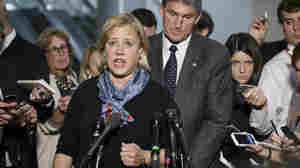 Sen. Mary Landrieu, D-La., chair of the Senate energy committee, spoke Wednesday about getting congressional approval for the Canada-to-Texas Keystone XL pipeline. With her is Sen. Joe Manchin, D-W.Va., a member of the committee.