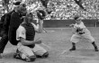 EDDIE GAEDEL AT BAT (Associated Press photo from Wikipedia public site)