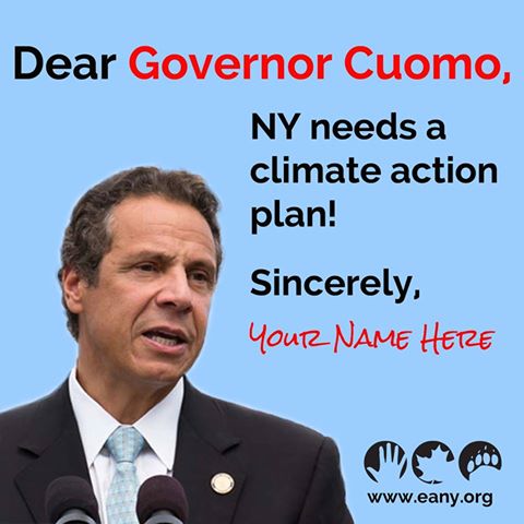 URGE CLIMATE ACTION NOW: http://bit.ly/1uzL5IU

Last month, Environmental Advocates was proudly part of the largest #climate march in history. Now, we're leading efforts urging Governor Andrew Cuomo to develop a comprehensive climate acton plan. He's made the pledge to reduce climate-altering carbon emissions 80% by 2050 - we need his plan to make it happen.

JOIN THE MOVEMENT to make New York the national climate action leader by signing our petition today: http://bit.ly/1uzL5IU