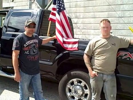 Photos showing dozens of members of the militia groups on the U.S.-Mexico border carrying semi-automatic rifles and wearing masks, camouflage and tactical gear provide one of the first glimpses into the group's activities on the border. Photo: Provided To The San Antonio Express-News