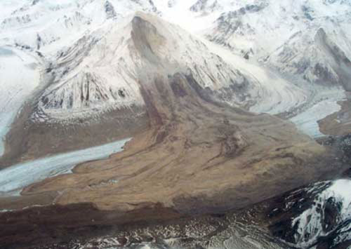 Figure 2. Landslide triggered by the 2002 Denali quake.