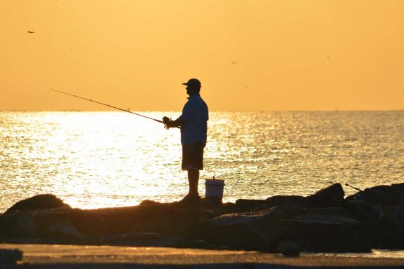 Fishing is one way to enjoy places like Galveston any time of the year.