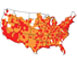 Economic Impact of Ozone Rule - map