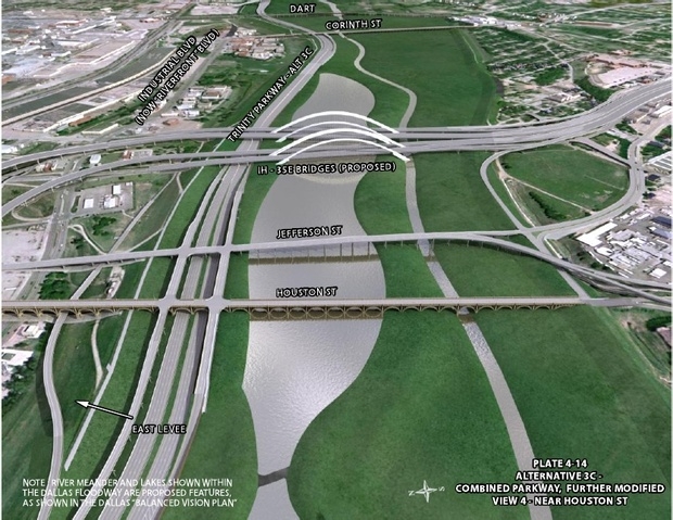 Former Dallas Mayor Laura Miller says the road project originally envisioned has morphed into an "airport runway."