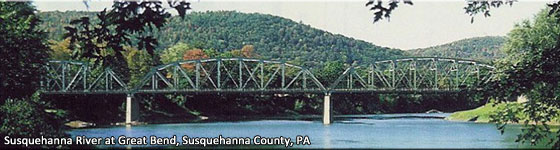 Susquehanna River at Great Bend - Susquehanna County, PA