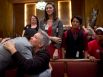 Debbie Kelly, center, embraces Melanie Pang.