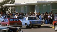 Dec. 3, 1984: Prince fans stand in line to buy concert tickets at the Joske's store at Northline Mall.