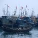 Fishing boats in the port of Qingdao, Shandong Province. The China-produced Beidou satellite navigation system has been installed on more than 50,000 fishing boats.
