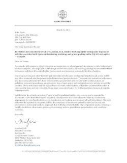 Letter of Support for Los Angeles Moratorium