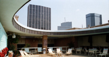 The Manor House's sky-high pool, 1988, from The Dallas Mo