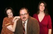 (From left to right) Mary Jane Greer, Seth Johnston, and Laura Lutz Jones star in Drag Strip Courage’s production of Pinter’s giddy romp Old Times. Lee Chastain