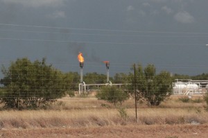 Oil & gas facilites in LaSalle County, part of the Eagle Ford Shale. 