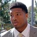 Jameis Winston, right, and his lawyer, David Cornwell, arrive for Winston's student code of conduct hearing on Tuesday.