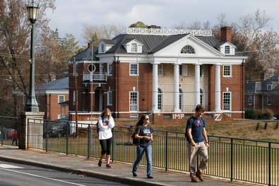 Phi Kappa Psi fraternity house at the University of Virginia in Charlottesville. The woman at the center of a Rolling Stone article said this was where she was raped by several men in 2012.