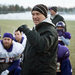 Todd Hoffner during a practice on Wednesday. His Minnesota State team is in the quarterfinals of the Division II football playoffs.