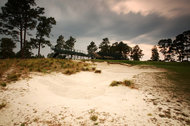 Boundaries between bunkers, fairways and rough are blurred on the restored course.