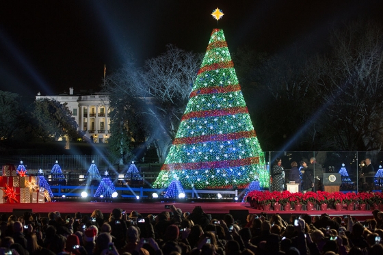 The First Family participates in the National Christmas Tree lighting