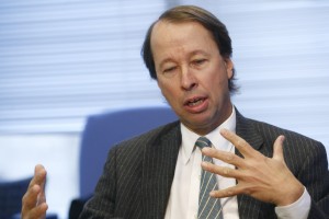 Tony James, President of the Blackstone Group, speaks during the Reuters Investment Banking Summit in New York