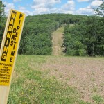 A natural gas pipeline in Lycoming County.