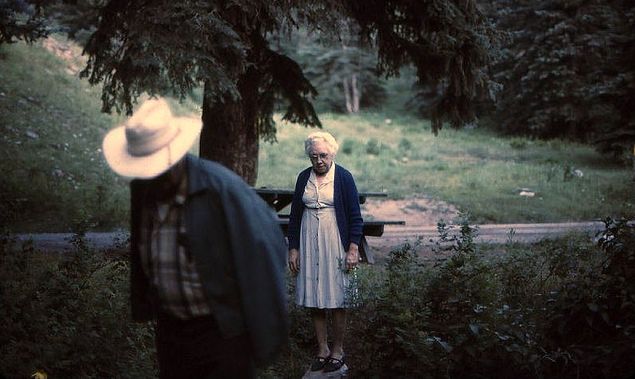 Bill and Leona Crockett, Rifle Mountain Park, 1960s.