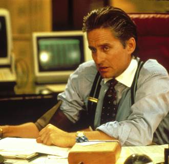 Image: Michael Douglas in the 1987 film 