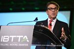 Gov. Rick Perry spoke at the International Bridge, Tunnel and Turnpike Association's conference on Sept. 16, 2014, in Austin.