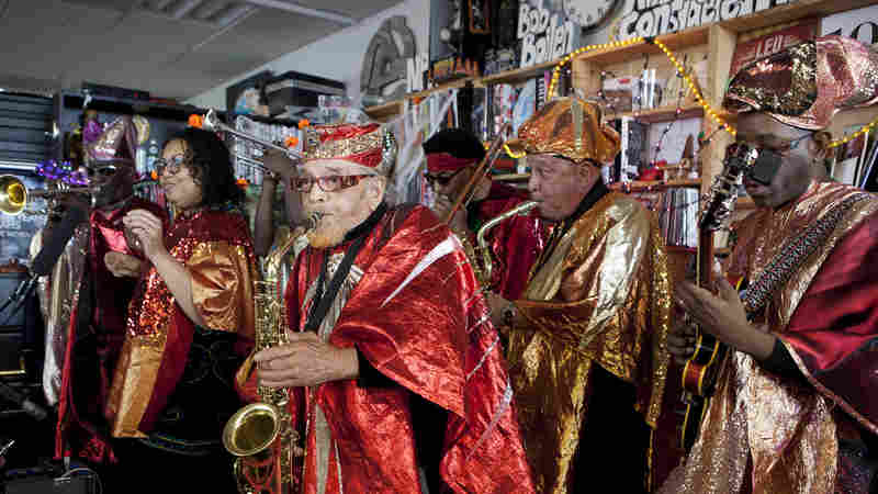 Marshall Allen and the Sun Ra Arkestra perform at the Tiny Desk.