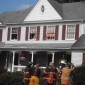 A gas explosion and fire damaged a home in Raritan Township Friday, Sept. 19, 2014. (Terry Wright | Hunterdon County Democrat)