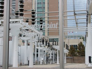 CenterPoint's power station in downtown Houston. 