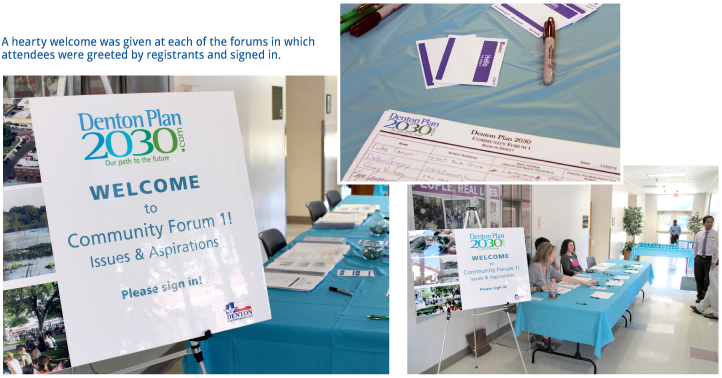 A hearty welcome was given at each of the forums in which attendees were greeted by registrants and signed in.
