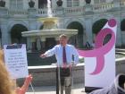 Rep. Israel, co-chair of the House Cancer Caucus, speaks at Susan G. Komen for the Cure Lobby Day on Capitol Hill. 6/5/08
