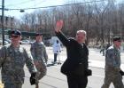 Rep. Israel marches in the Huntington St. Patrick's Day Parade with soldiers from the Fighting 69th. 3/9/08