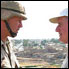 Senator Levin and a U.S. soldier in Kirkuk.  July 2003.