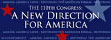 110th Congress: A New Direction for America