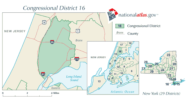 Map of the 16th District