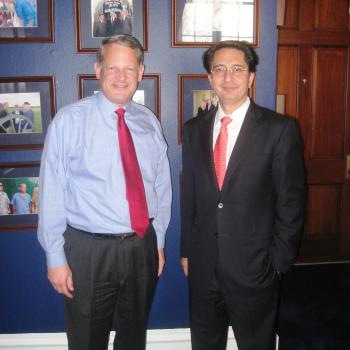 Rep. Steve Israel meets with Ambassador Said T. Jawad, Afghanistan's Ambassador to the United States, in his Washington DC office. 3/13/08