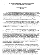 First page of the August 2005 Six-Month Assessment.  Click image to see the full document in PDF format.