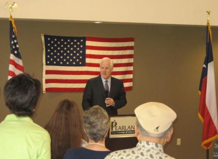 Senator Cornyn meets with local officials, business and community leaders from Pearland and Clear Lake - April 28, 2007