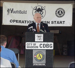 Herb announces $447,000 in federal funding for the construction of affordable
housing units in Madison.