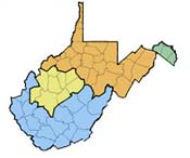 Map of WV