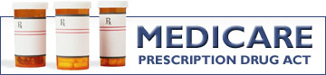 Banner for Medicare Prescription Drug Act Information on Upton's site.