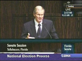 Watch Sen. Nelson's speech to the Florida Senate. 
