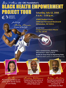 Milwaukee Black Health Empowerment Project Tour flyer - click to view full size