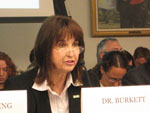 Dr. Virginia Burkett testifies on climate change. 