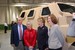 Senator Dole meets with constituents at the dedication and ribbon cutting ceremony of the new Force Protection facility in Roxboro, NC.  The facility will manufacture armed vehicles for the military.