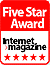 Internet Magazine 5 Star Award